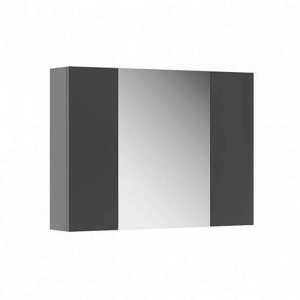 Vicco KOUPELNOVÁ ZRCADLOVÁ SKŘÍŇKA Leopold Antracit 80 x 59.2 cm s policemi