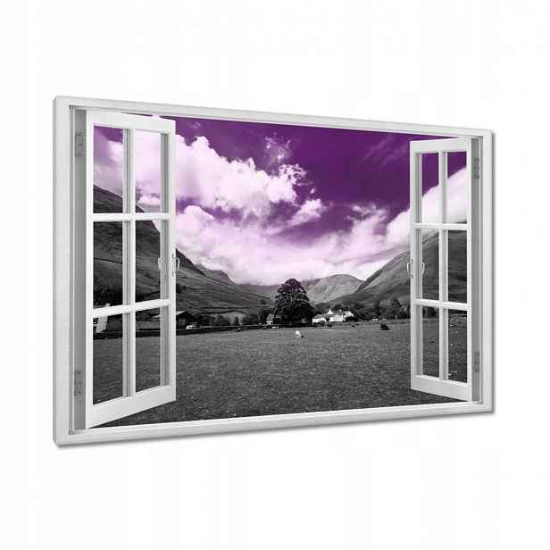 Obrazy 120x80 Fialové nebe