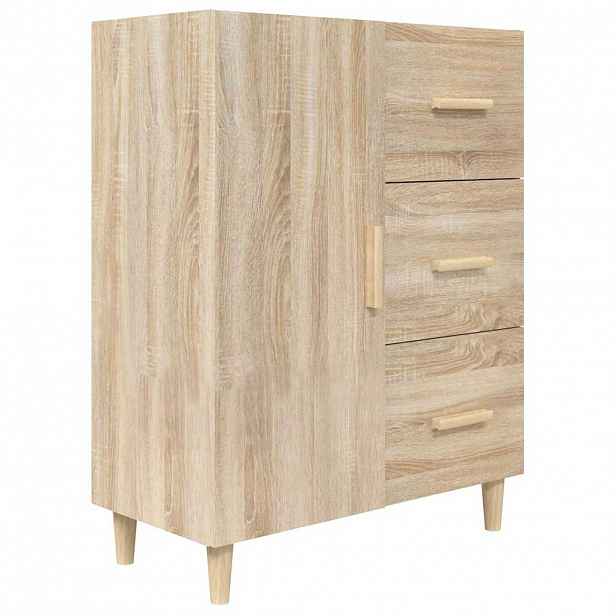 vidaXL Příborník dub sonoma 69,5 x 34 x 90 cm kompozitní dřevo