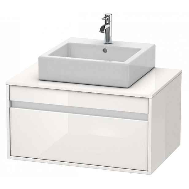 Duravit Ketho - Umyvadlová skříňka 43x80x55 cm, 1 zásuvka, lesklá bílá KT669402222
