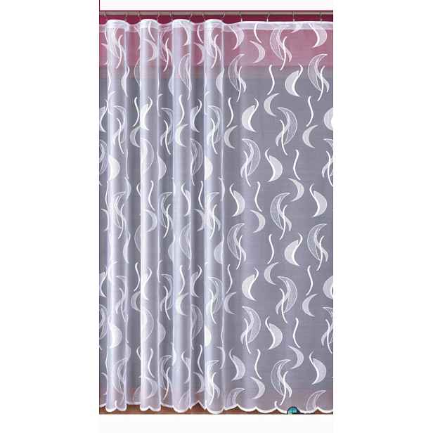 Mg Záclona žakár 648/140 Bílá 250x250 cm Hotová S Páskou Ml