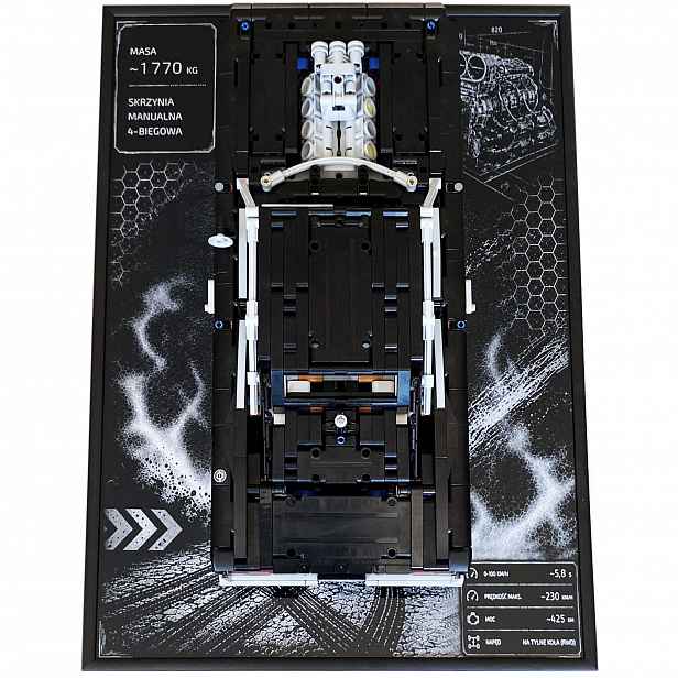 Rámeček s držákem pro Lego 42231 Technic Fast And Furious Dodge Charger R/t