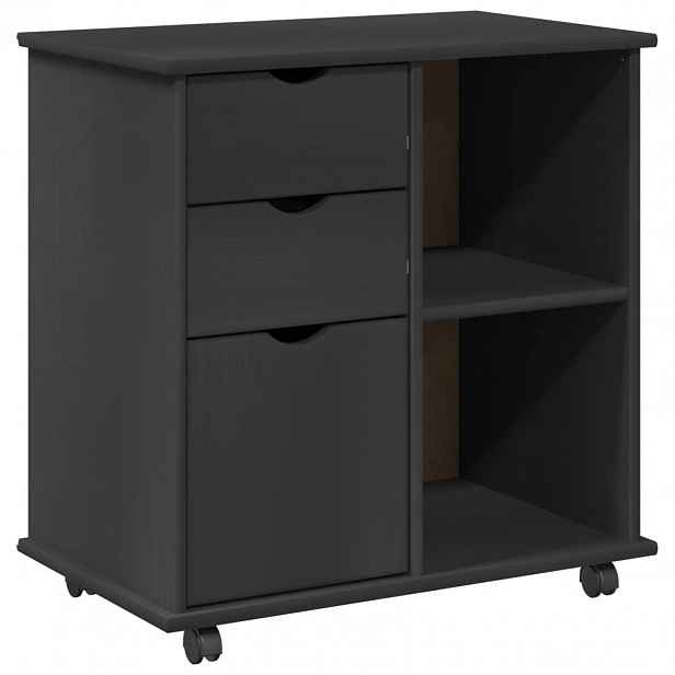 vidaXL Kolejová skříň 63,5 x 39 x 65,5 cm Masivní borovicové dřevo