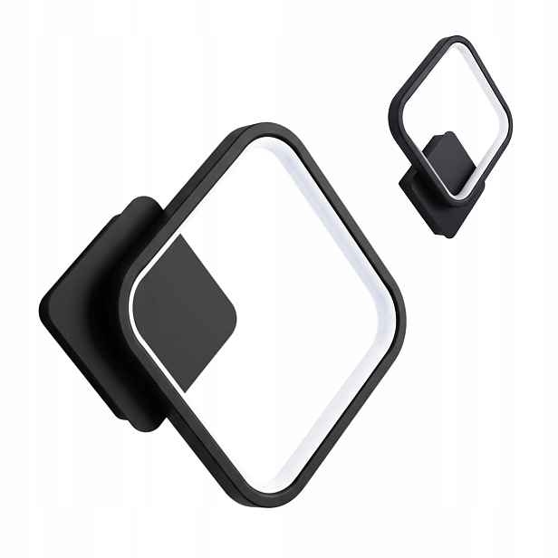 Led nástěnná lampa Moderní černá loftová geometrická pro obývací pokoj Toolight