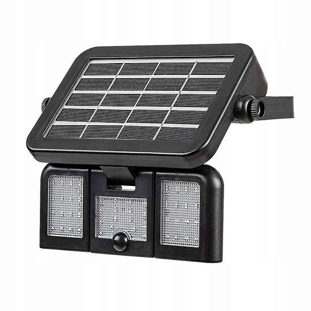Venkovní solární Led reflektor 9,6 W s senzorem Lihull 77020 Rabalux
