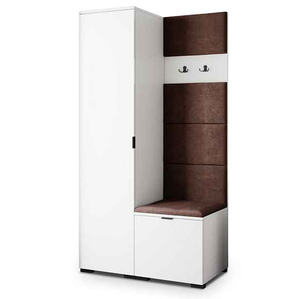 MASSENO MODERNÍ PŘEDSÍŇOVÁ SESTAVA LORI, 95/181/51 cm, bílá