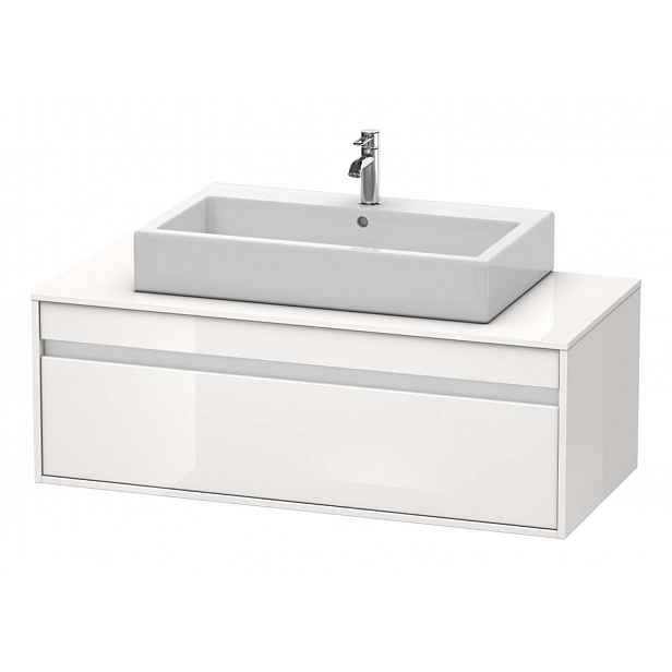 Duravit Ketho - Umyvadlová skříňka 43x120x55 cm, 1 zásuvka, lesklá bílá KT669602222