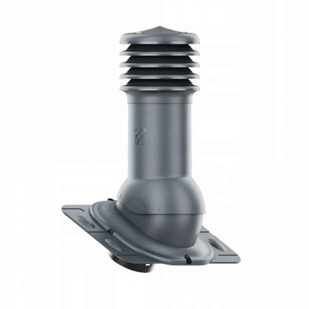 Větrací komín HiVent univerzální, průměr 150 mm, nezateplený, antracitový
