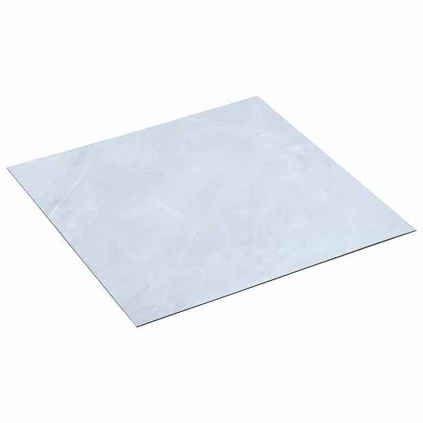 vidaXL Samolepicí podlahová prkna Bílý mramor 30,5 x 30,5 cm 20 ks PVC