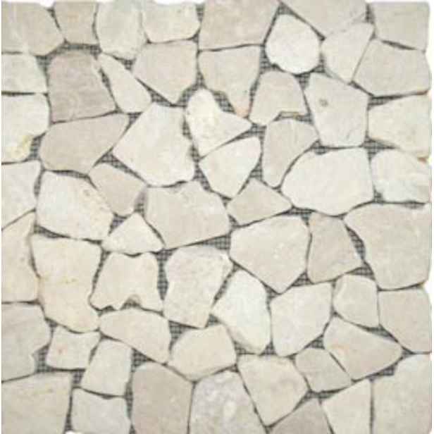 Kamenná mozaika béžová 30x30 cm mat STMOSCRW