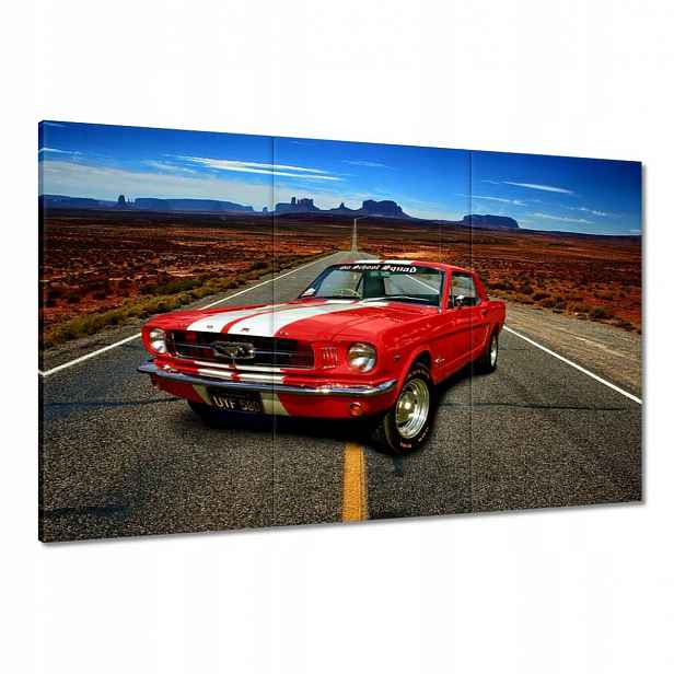 Obrazy 120x80 Červený Ford Mustang Usa