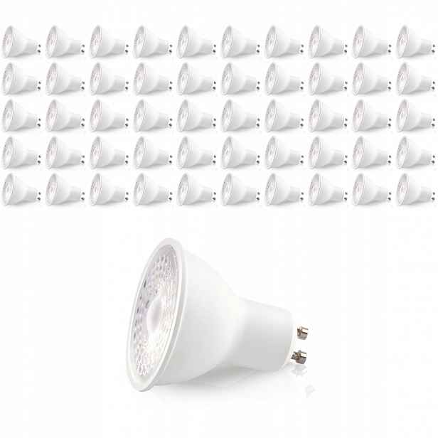 50x Led žárovka 5W GU10 6500K Studená Premium Dioda Samsung Lls Set