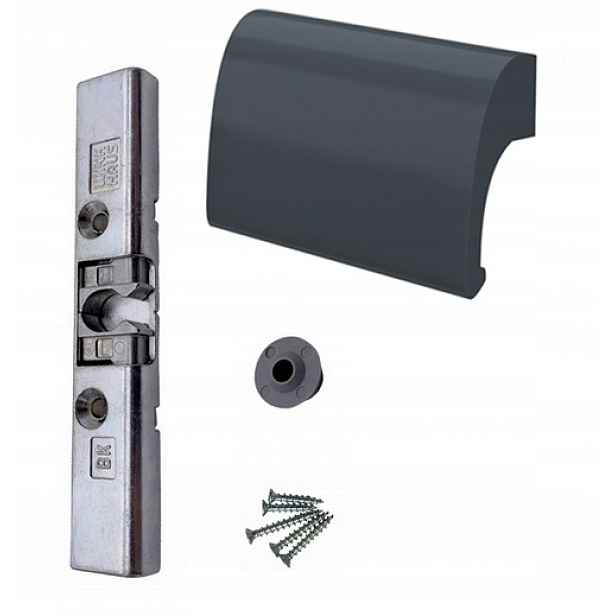 Balkonový zámek pro držák kuřáka Aluminiový DeLuxe RAL7016 Antracit