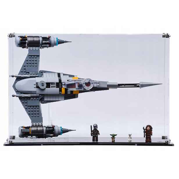 Vitrína Blacked Brick pro Lego Star Wars 75325 Stíhačka N-1 Mandalorianina