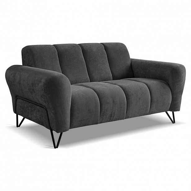 Beautysofa 2MÍSTNÁ pohovka Volare bez funkce spaní, antracit