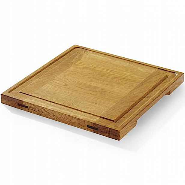 Servírovací prkénko pro podávání pokrmů Dubové 27x27 cm, tloušťka 2 cm