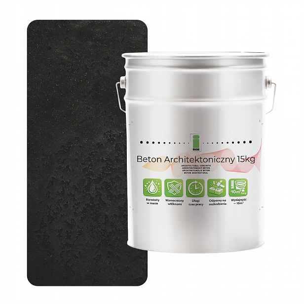 Vnitřní architektonický beton 15 kg Černý F9005 Loftový efekt