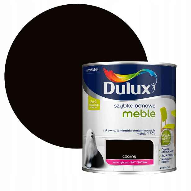 Dulux Rychlá Obnova Nábytek Černý 0,75L