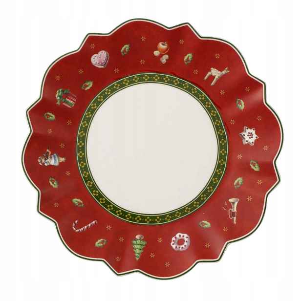 Vánoční talířek B&b červený 17 cm Toys Delight 1485852660