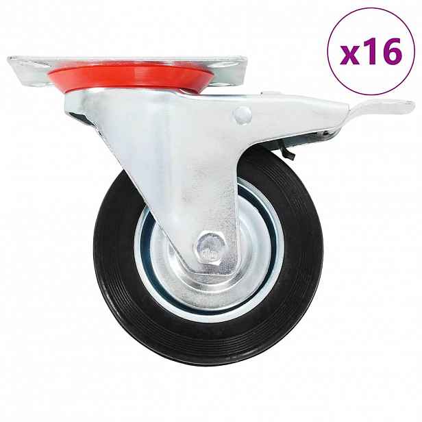 vidaXL 16 ks otočná kolečka 100 mm