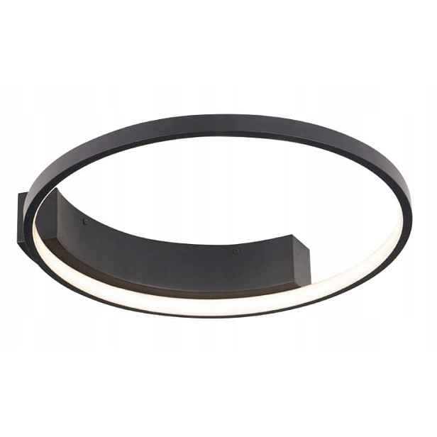 Stropní Svítidlo Maxlight Velvet Led 25W Černá Ring Ø40 cm hliníková