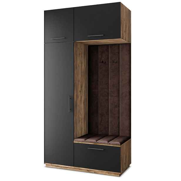 MASSENO MODERNÍ PŘEDSÍŇOVÁ SESTAVA REMA, 120/240/60 cm, dub Lefkas