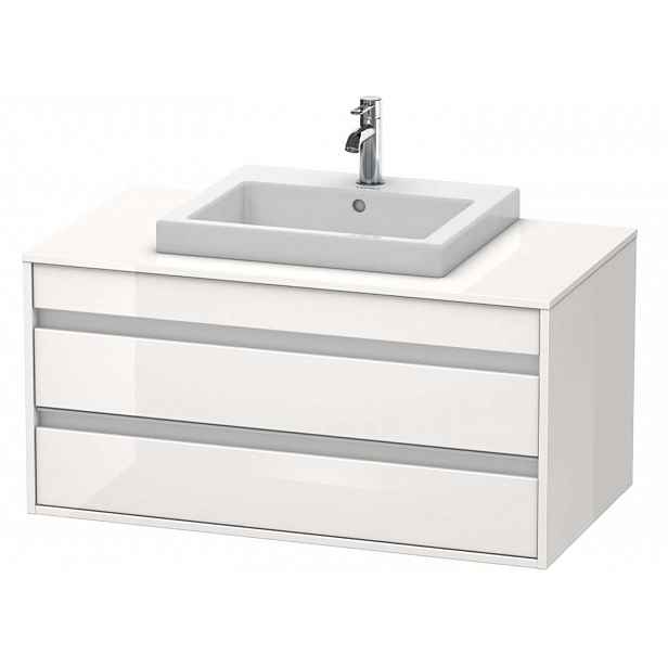 Duravit Ketho - Umyvadlová skříňka 50x100x55 cm, 2 zásuvka, lesklá bílá KT675502222