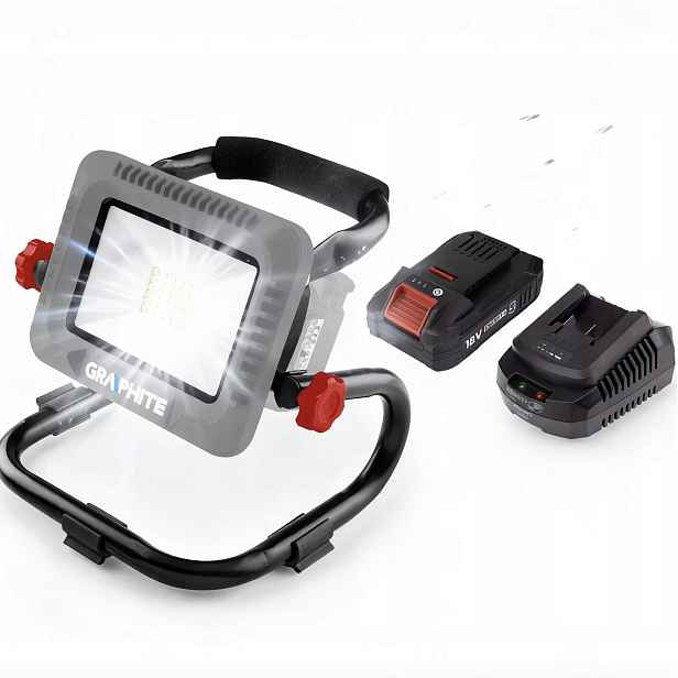 Graphite Lampa Akumulátor 4AH 58GE109 Led Energy+ 18V Li-lon Komplet