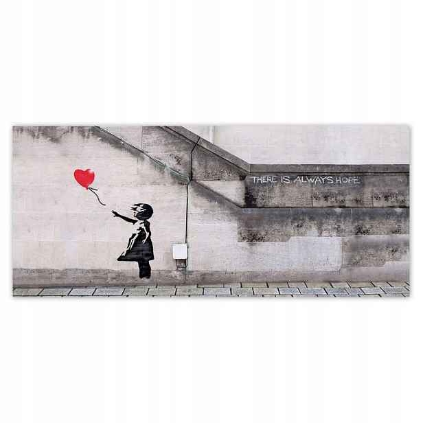 Fototapety 211x91 Banksy Dívka Balónek