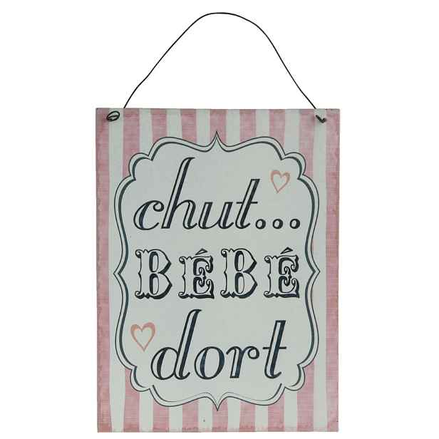 Kovová cedule Chut Bebe - 20*15 cm Clayre & Eef