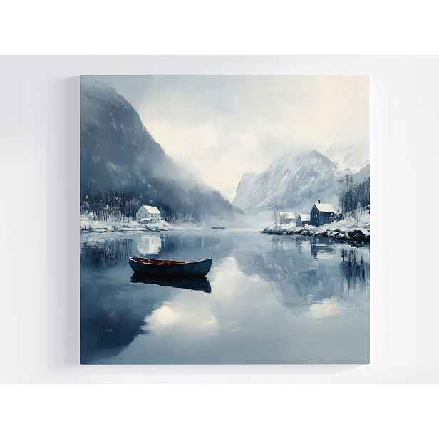 Obraz Na Plátně Canvas Skandinávie Norsko Fiord Ledovec Zima 50x50