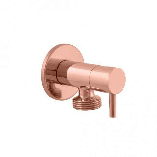 Rohový ventil RAV SLEZÁK 1/2“x3/4" pračkový zlatá růžová lesklá RV0234ZRL