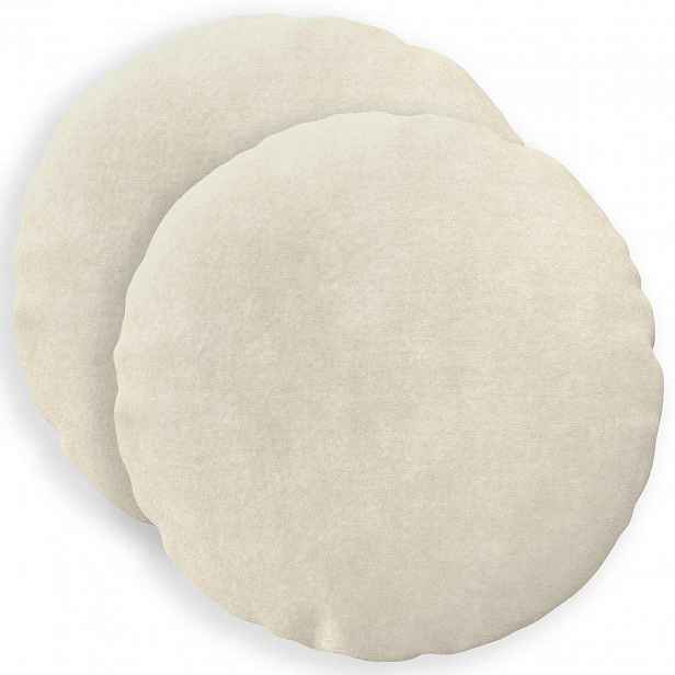 vidaXL Povlak na polštář 2 pcs HEERLEN Krémová Ø 40 cm
