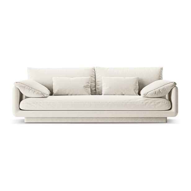 Bílá pohovka 220 cm Torino – Micadoni Home