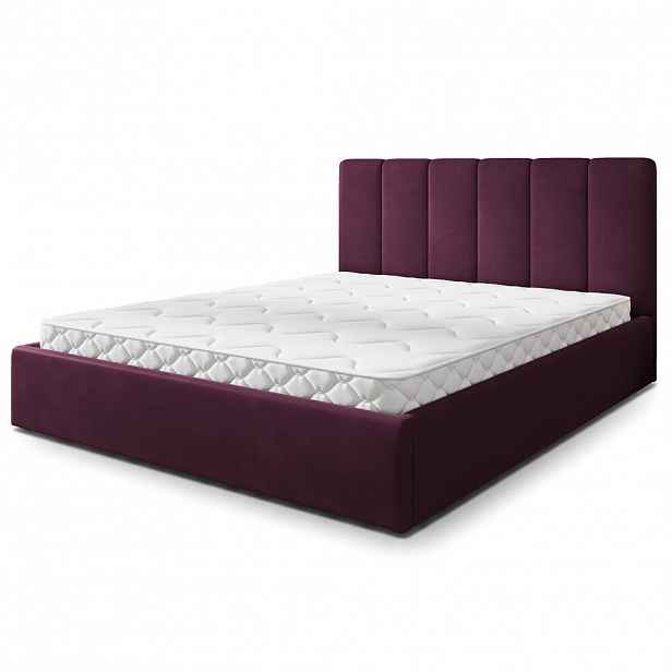 MASSENO ČALOUNĚNÁ Postel NEMIS 120x200 cm Fialová
