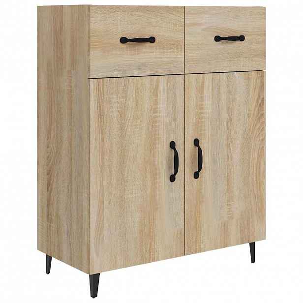 vidaXL Příborník dub sonoma 69,5 x 34 x 90 cm kompozitní dřevo