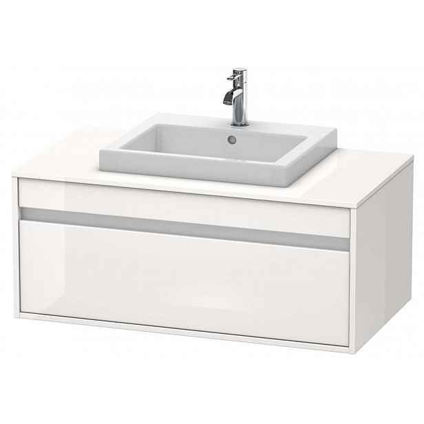 Duravit Ketho - Umyvadlová skříňka 43x100x55 cm, 1 zásuvka, lesklá bílá KT679502222