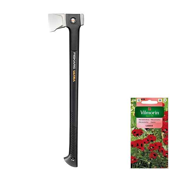 Fiskars Ultra U28 Štípací sekera na štípání dřeva +dárek semena