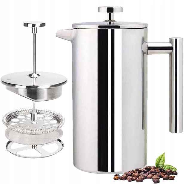 Kávovar Na Přípravu Čaje French Press Pístový Spařovač 800 ML