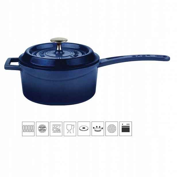 Lava Metal Litinový rendlík 16 cm modrý