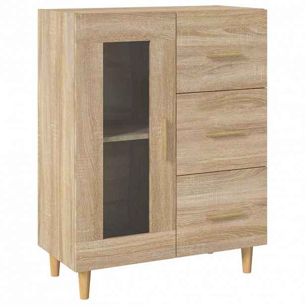 vidaXL Příborník dub sonoma 69,5 x 34 x 90 cm kompozitní dřevo