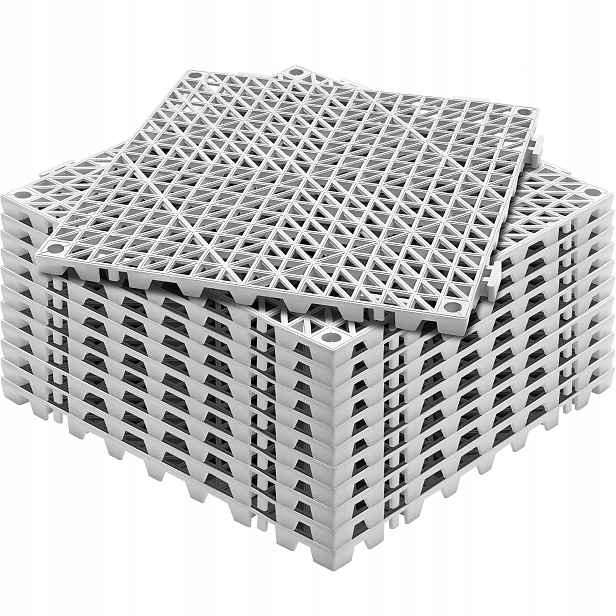 Drenážní podložka modrá 30x30 cm 12 Ks Pvc kombinovaná protiskluzová koupelna