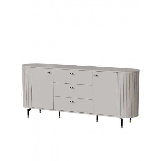 Komoda zaoblených tvarů s drážkováním cashmere ZANTE ZA4