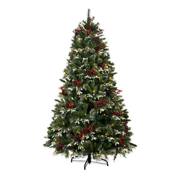 Umělý vánoční stromeček výška 210 cm Snowy Pine LED – Můj Stromeček