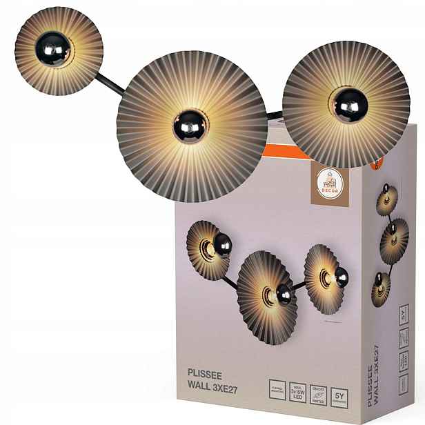 Nástěnná lampa stropní svítidlo Led reflektor Spot 3x E27 Šedá Decor Osram