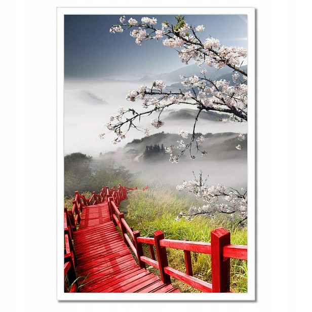 Plakáty v rámu 40x60 Červený most v Japonsku