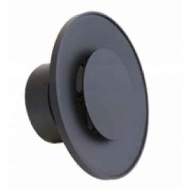Anemostat Asv fi 125 mm ventilační Kulatý černý Ventlab