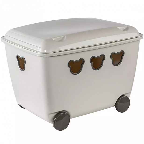 Úložný box 55l "Bear" bílý antik Branq
