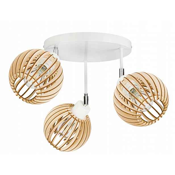 Lampa stropní svítidlo stropní lustr pohyb loft Dřevo 3