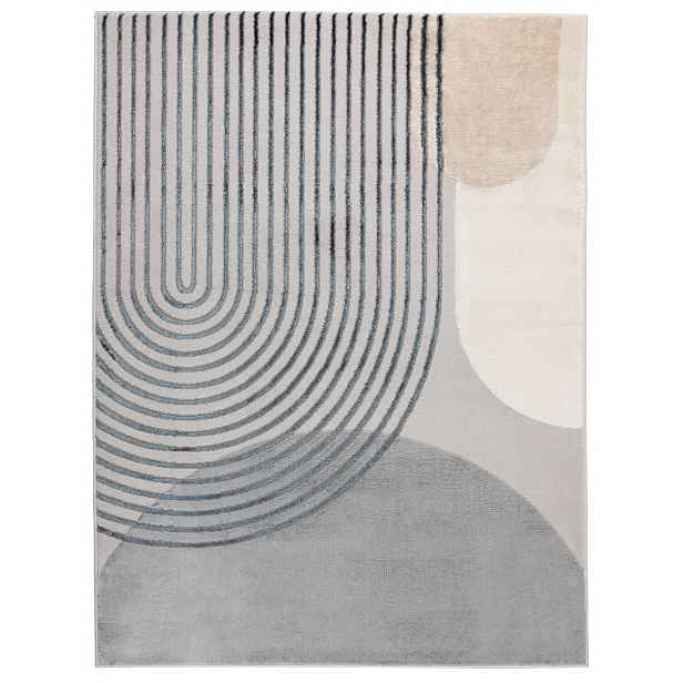 Koberec Moderní 80x140 cm Měkký Dekorativní Elegantní Modern Šedý